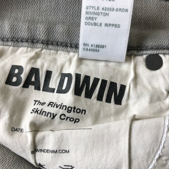 Baldwin the Rivington Skinny Crop Double Ripped - Picture 12 of 14